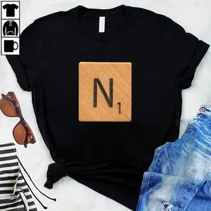 Letter Tile 'N'  T-Shirt