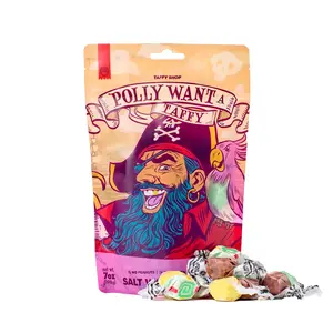 Taffy Shop, Pirate Salt Water Taffy Bag 7oz - Gourmet Soft, Sweet & Chewy Candy