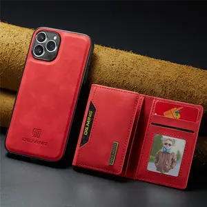 2 in 1 Detachable Magnetic Leather Case for Iphone 16 15 Pro Max 14 13 12 11 XS 7 8 plus SE2020 Wallet Cover Cards Holder Pocket iPhone