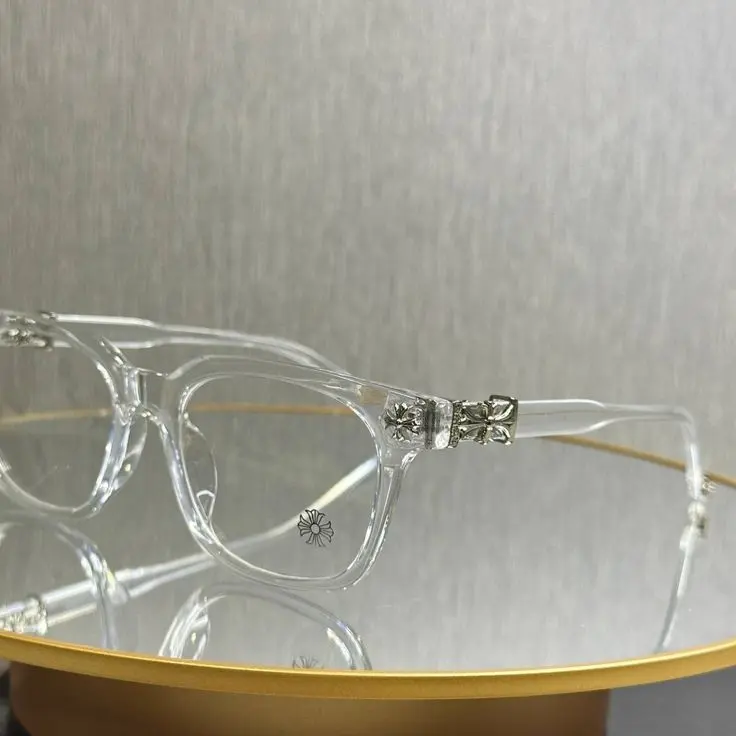 Luxury Gothic Square Eyeglasses for Men & Women, Vintage Optical Frame with Detailed Metal, Fashion Clear Lens Glasses Gift