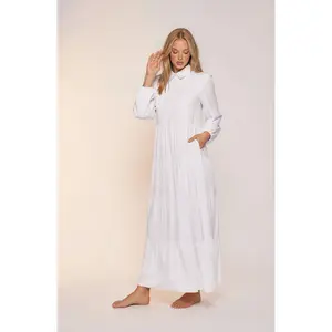 Cerise Button-Up LDS Temple Dress