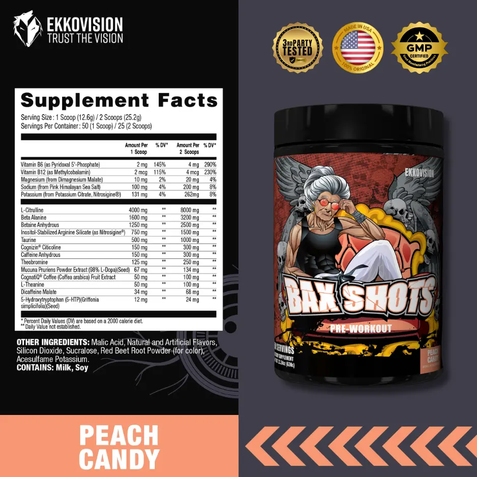 Bax Shots - Peach Candy - Tingle