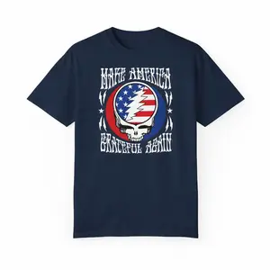 Grateful Dead Inspired Make America Grateful Again Unisex Short Sleeve Tee, Deadhead t shirt, Republican Hippie tee
