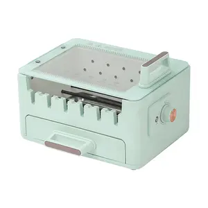 LECHEER LIVELIFE 360° Rotating Skewers Grill - Multi-Function BBQ Oven in Blue