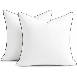 (R) 24x24 Pillow Inserts Set of 2, Full  Down Alternative Euro Pillows, Soft Plush Decorative Throw Pillows for Couch, Sofa, Bed and  Decor