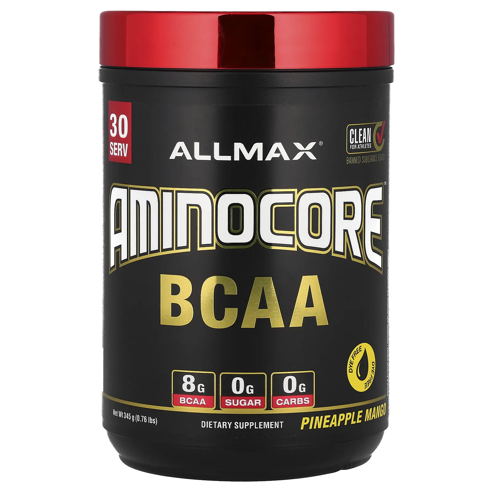 ALLMAX AMINOCORE™ BCAA, Pineapple Mango, 0.76 lbs (345 g) ALLMAX AMINOCORE™ BCAA, Pineapple Mango, 0.76 lbs (345 g)