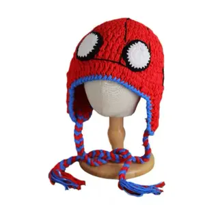 Handmade Crochet  Spider Man Hat