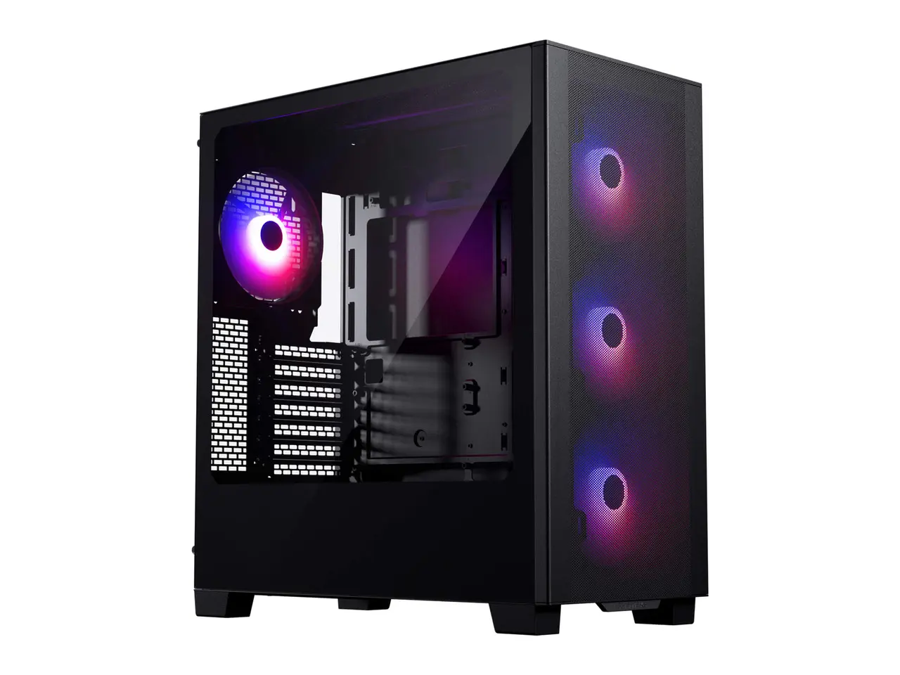 Phanteks XT Pro Ultra, Mid-Tower Gaming Chassis, 4x M25-140 Fans Included, High Airflow Performance Mesh, Tempered Glass Window, USB-C 3.2 Gen2, Black