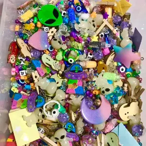 Celestial Bundle - Trinket & Bead Mix - Doodle & Baby Moon Rock