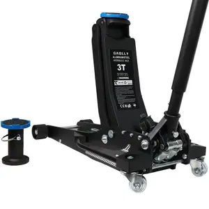 summervibes 3 Ton Floor Jack, Low Profile & Quick Lift Dual Piston Pump, Aluminum & Steel Jack for Cars, SUVs, Trucks (2.95" to 27.5" Lift Range, Safety Release Valve)