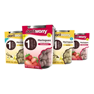 Sweet Harmony Strawberry & Vanilla Meringue Cookies – 4 Pack