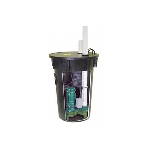 Zoeller  Simplex 0.5 HP Sewage Pump System with Basin