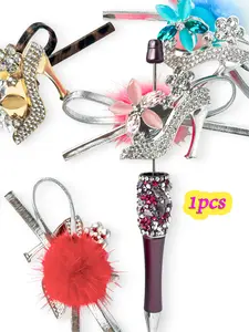 1pcs Creative Rhinestone High Heel Shoe Charm, Handmade Gift for DIY Beads, Phone Chain, Keychain Jewelry, Bling Bling Keychains, Car Ornament, Indoor Decor