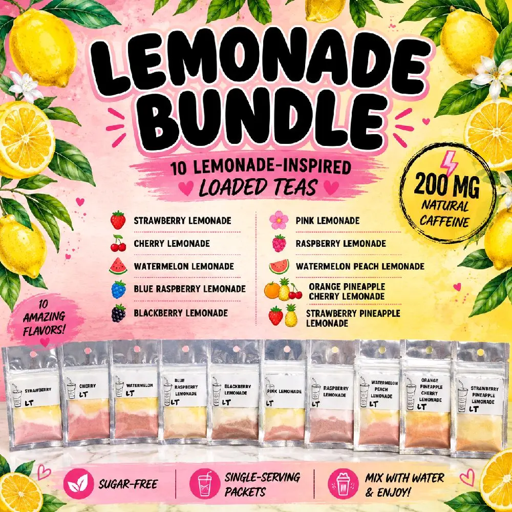 Lemonade Loaded Tea Bundle 10 LT Refreshing Drink Packs