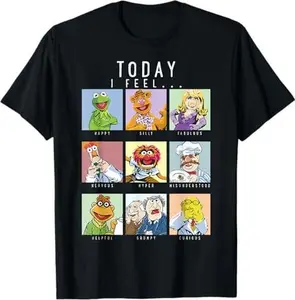 Muppet Mood Tee – Box of Emotions Character Portraits Shirt