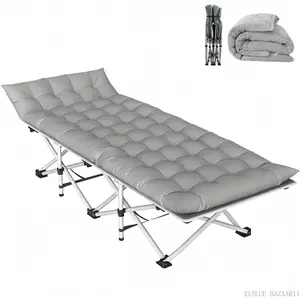 Camping Cot for Adult, Portable Sleeping Cot with Mattress, Outdoor Heavy Duty Cot Bed with Carry Bag for Home, Office, Camp, Travel, VacationXXALUE BAZAAR11