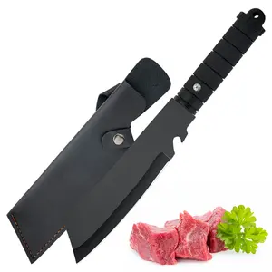 2-Piece Outdoor Multi-Purpose Knife with SheathBarbecue PatioCutting SteakKnifeCutting BarbecueKnifeCutting Chicken WingKnifeBarbecue KnifeCan Open Bottle CapsOutdoor Cooking Knife Outdoorfun Camping Utensils