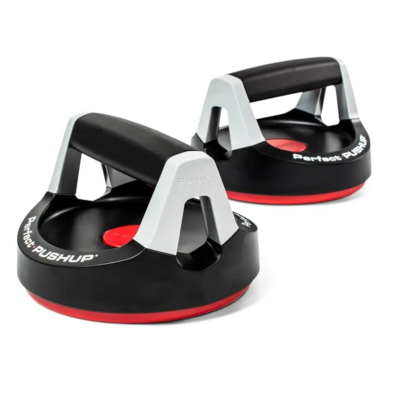 Perfect Pushup Rotating Push Up Handles - Ergonomic Design with Ball Bearing System for Smooth Rotation & Comfortable Rubber Grips for All Fitness Levels