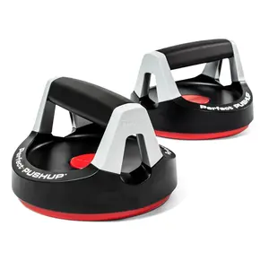 Perfect Pushup Rotating Push Up Handles - Ergonomic Design with Ball Bearing System for Smooth Rotation & Comfortable Rubber Grips for All Fitness Levels