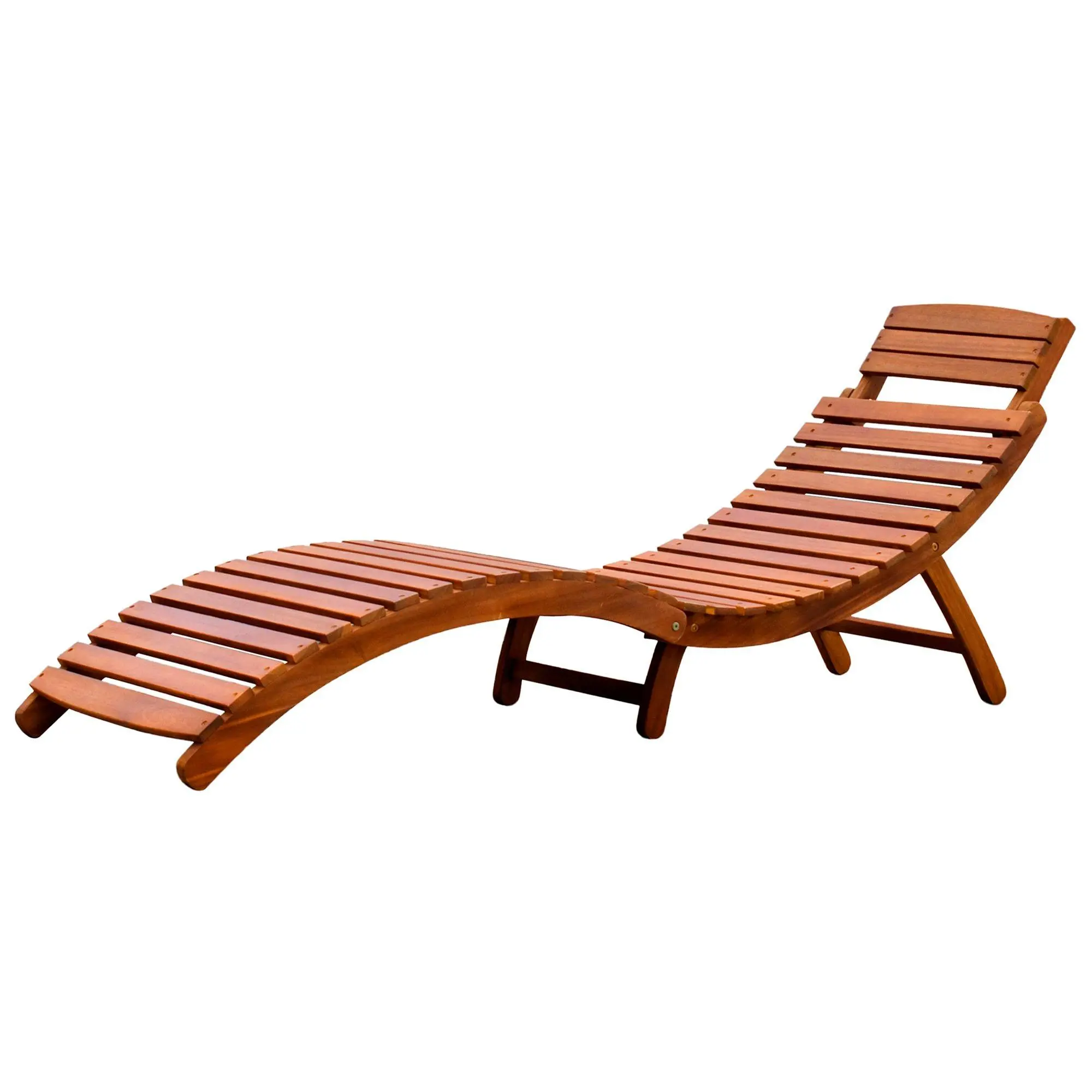 Northbeam Curved Folding Chaise Lounger
