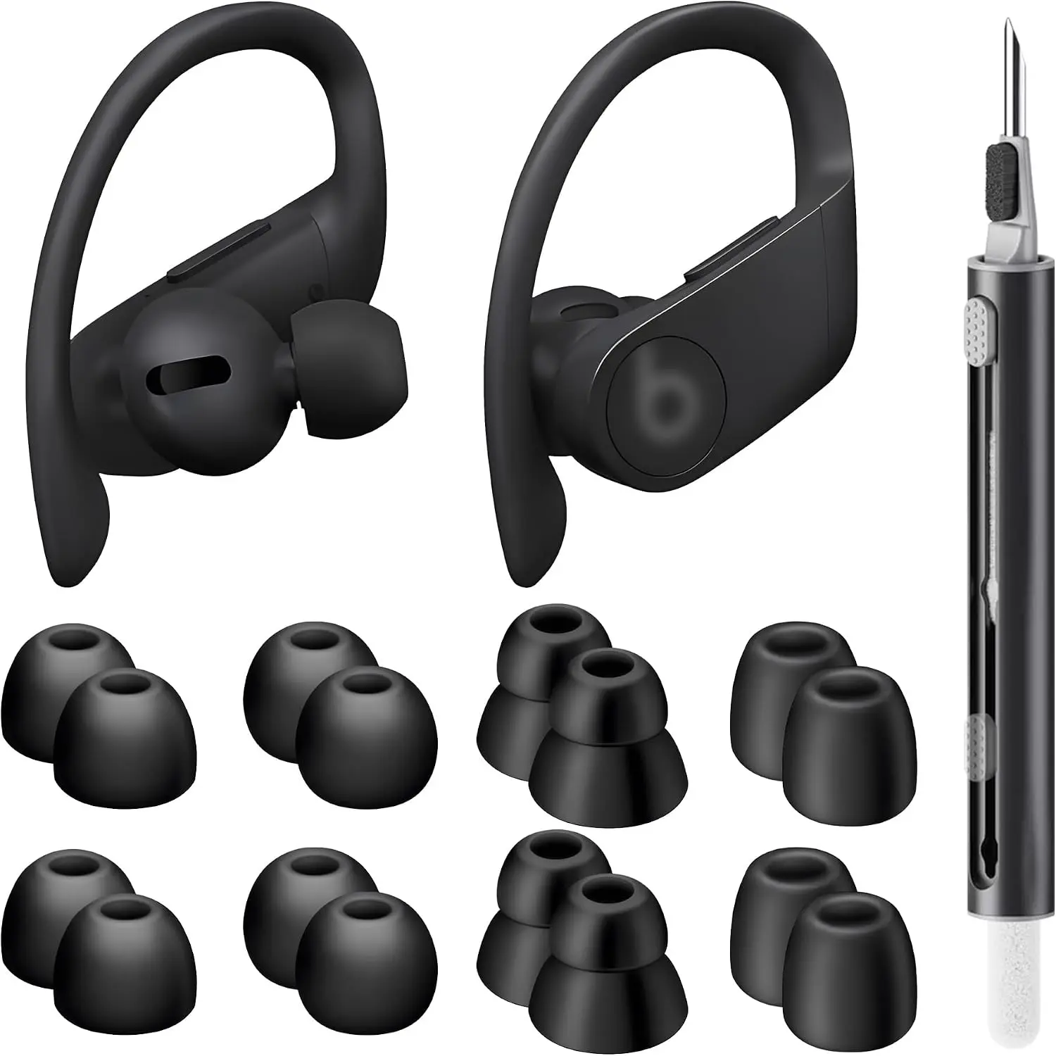 8 Pairs Ear Tips for Beats Powerbeats Pro/Beats Flex/Beats X