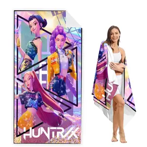 Hunter X Hunter Fashion Beach Towel/bath Towel, Classic Anime Print, Absorbent Towel, Perfect Gift, Home Essential, Suitable for Swimming, Yoga, Gym