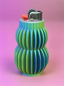 The Dolly Lighter Case Cover in Pastel and Groovy Colors - Unique Design for B Style Lighter with Comfortable Grip and Basic Protection