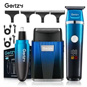 Rechargeable Electric Hair Trimmer Kit, Professional Hair Clipper Set, Beard Trimmer for Men, Great for Stylists Barbershop Salon Home Use, Cordless Hair Trimmer