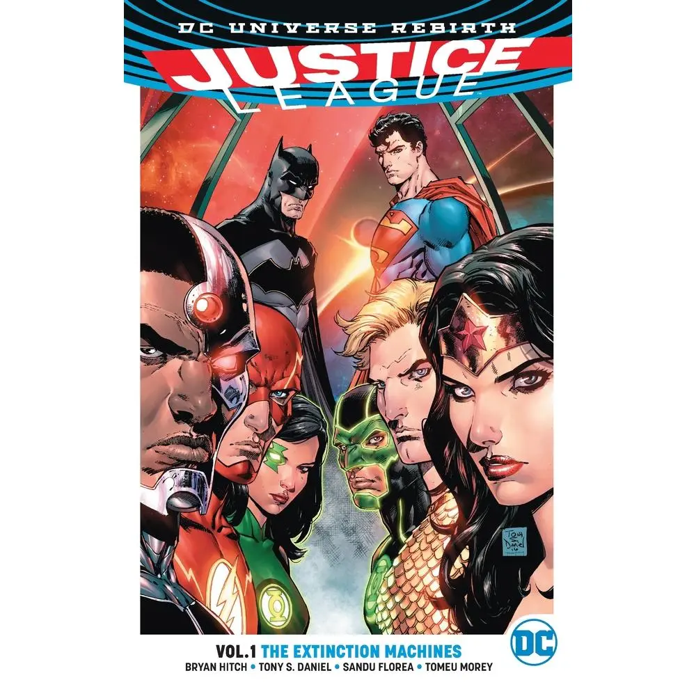 USED Book - Justice League, Volume 1: The Extinction Machines (Rebirth) by Hitch, Bryan (Paperback) - english