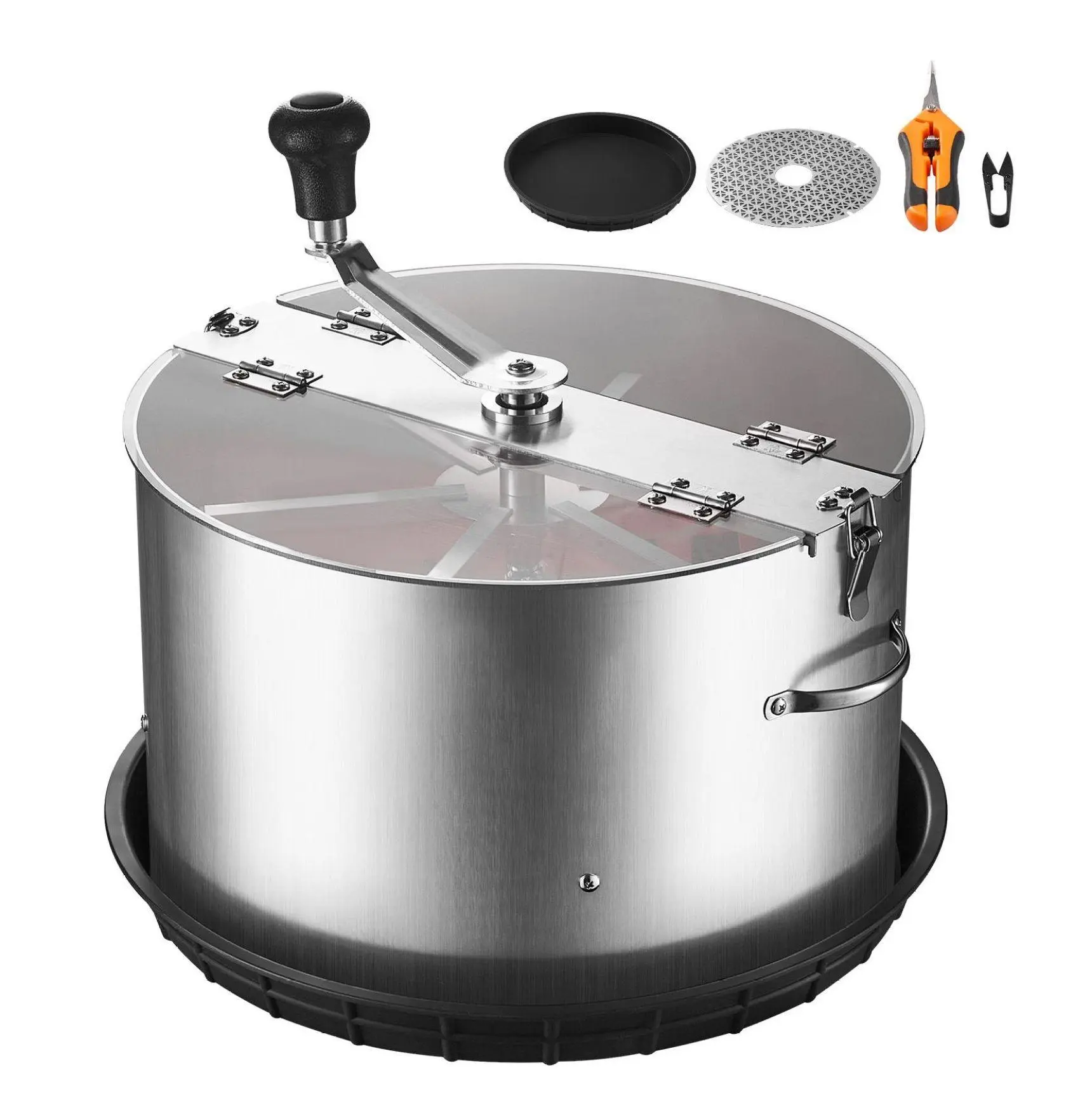 Manual Bud Trimmer, 16 Inch Reaper Bowl Trimmer with Stainless Steel Blades, Wet & Dry Plant Trimmer for Hydroponics, Flowers & Herbs