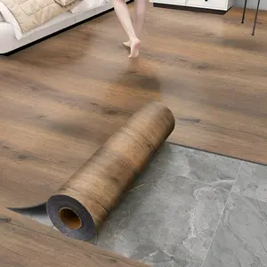 Self-Adhesive Wood Grain Wallpaper and Floor Sticker, Easy DIY Tear-And-Stick, 40x300cm, Waterproof and Durable Wall and Floor Decor, Wood Grain Pattern