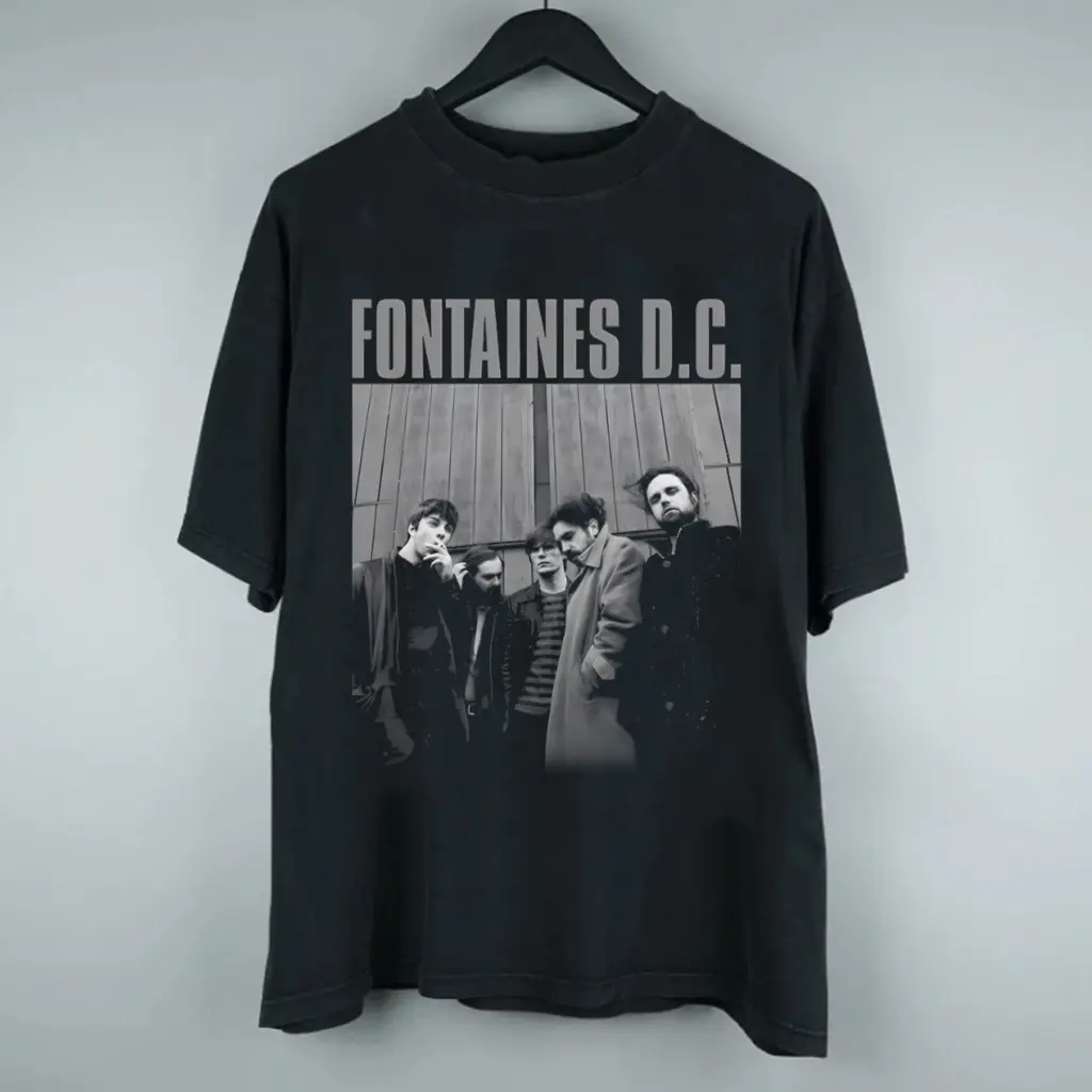 Fontaines D.C. Vintage Graphic T Shirt Dogrel Post Punk Fan Collection HY6238