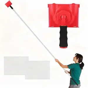 Adjustable Paint Edge Tool, 1 Set 6-segment Threaded Extension Paint Edge Tool with 2 Replacement Pads, Paint Supplies & Tools for Home