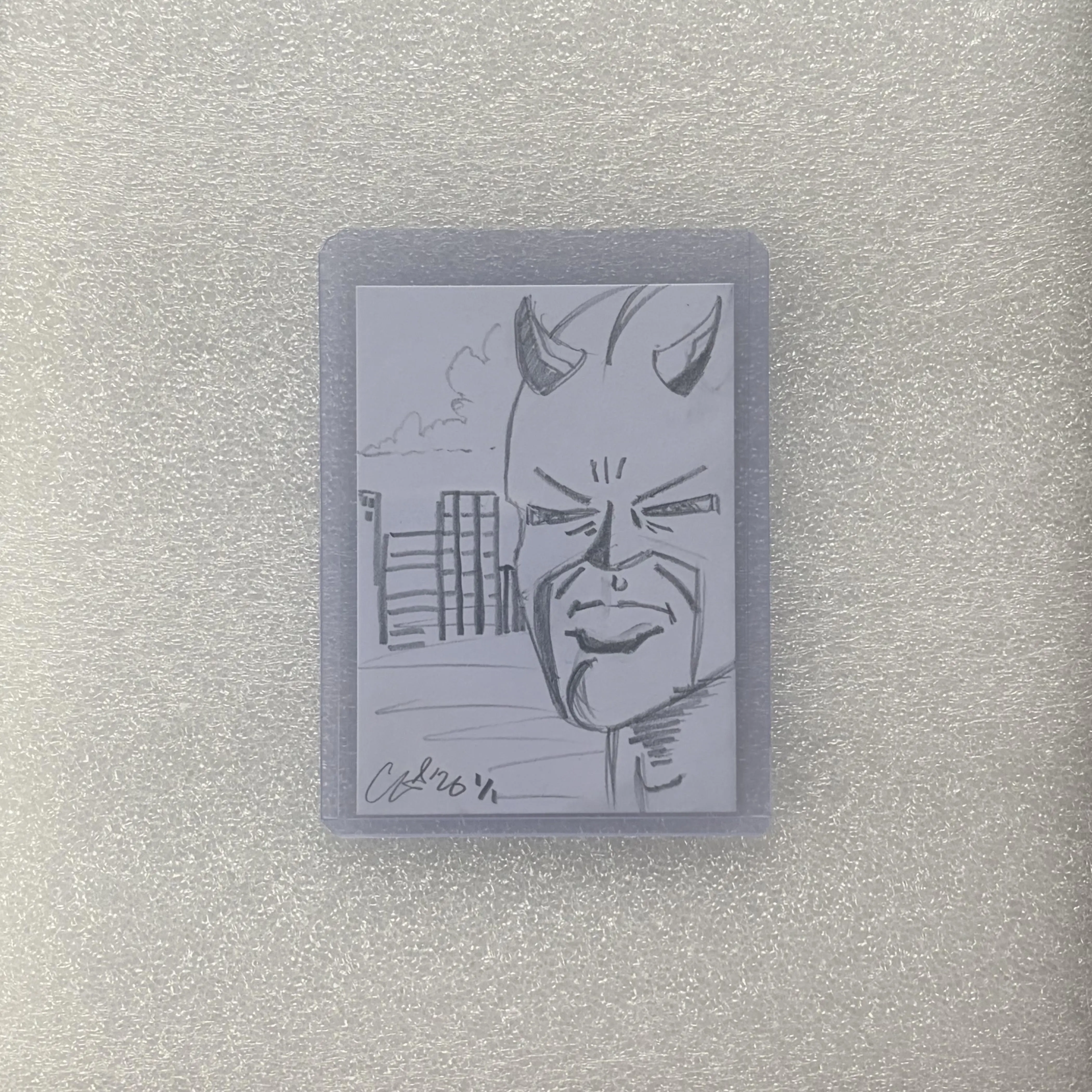 (NEW!) 2026 MVL. 1/1 Original Artwork Sketch Card Autographed & Drawn by Calahan Merten - Collectible Entertainment Trading Card (Limited Edition Insert) - TCG