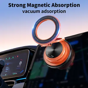Strong Magnetic Car Phone Holder Vacuum Suction Cup Foldable 360° Rotatable Navigation Stand Dashboard Windshield For All Smartphones