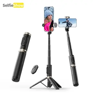 MINI mobile phone tripod, 29''portable tripod, easy to carry outdoors, wireless controller compatible with iPhone and Android, convenient for travel and selfie stick