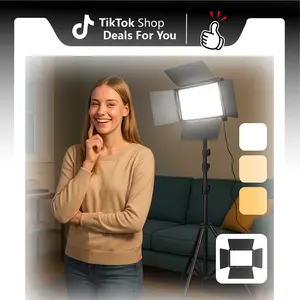 57-inch Photography Video Continuous Output Lighting Kit, 1Pack Upgraded Bi-Color LED Video Studio Lights Aluminum Alloy 2500k~6500k  for Camera Photo Recording Filming Stage Shooting flash sale various size Video Light kit#New Years