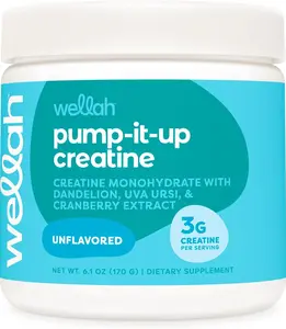 Pump-It-Up Creatine (50 Servings, Unflavored) - Creatine Monohydrate with Dandelion, Uva Ursi, & Cranberry Extract