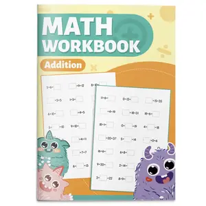 Kids Math Practice Game Toy Set, Addition Subtraction Multiplication Division Drill Activity Sheets, Number Sense & Quick Calculation Training for Homeschool Classroom and Travel