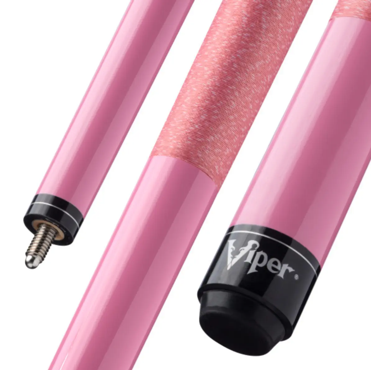 Viper by GLD Products Pink Lady Youth Billiard Cue Stick, 2-Piece Maple Wood with Euro Taper, ABS Joints & Le Pro Leather Tip for Compact Spaces, Cues, Solid Grip, Junior Stick, Natural Feel, Reduces Miscues, Unisex