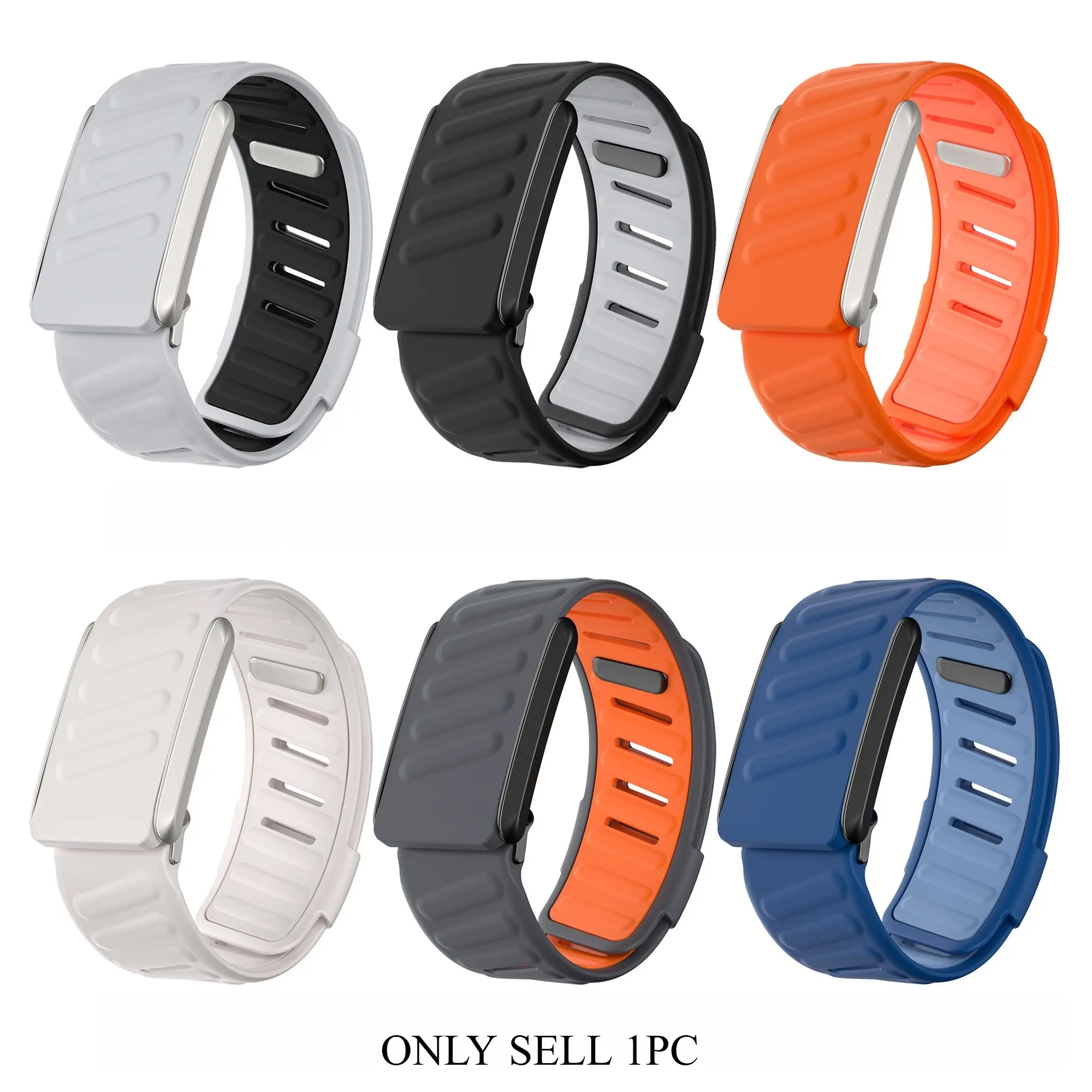 Smart Watch Band (Band Only), Silicone Replacement Watchband Compatible with Whoop, Wearable Tech Accessories for Men & Women, Smartwatch Strap, Smart Watch Straps
