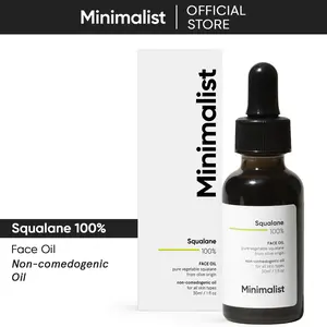 Minimalist Squalane 100% Super-Lightweight Face Oil | Hydrates Skin, Provides light Moisturization & Reduces Fine Lines | 1 Fl Oz/ 30 ml
