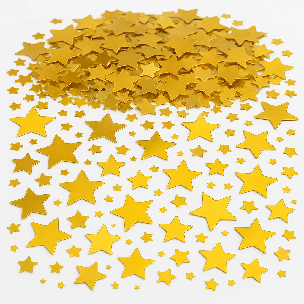 Gold Star Foil Confetti - 2.5 oz