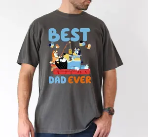 Best Dad Ever Bluey Daddy Retro Shirt, Bluey Dad Vintage Shirt, Cool Dad Club Tshirt, Bluey Family Shirt, Best Fathers Day Gifts, For Him