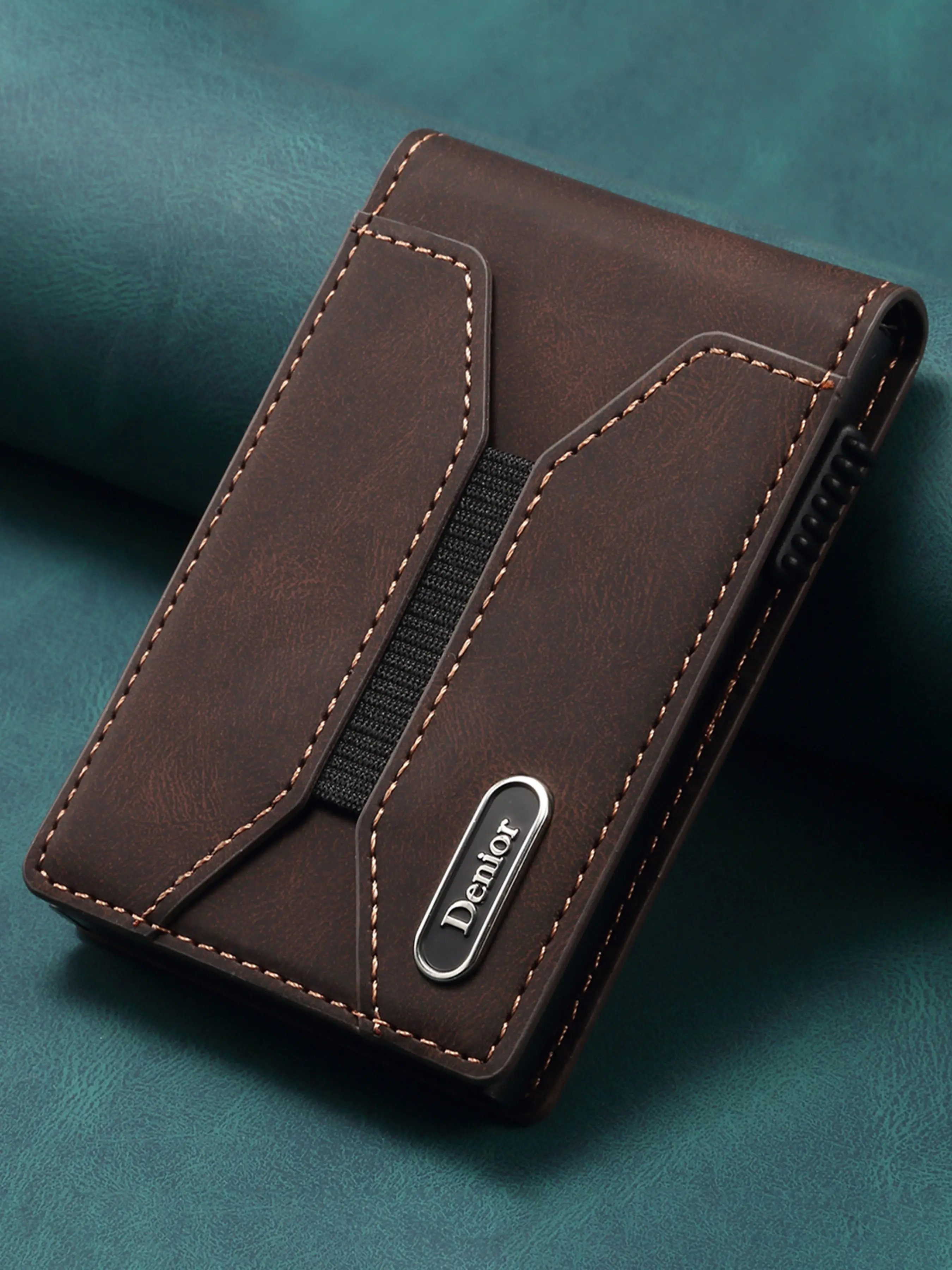 Luxury Faux Leather Card Slot Wallet Flip Cover Button Magnet Card Box Pressing The Button Automatically Ejects The Card For Unisex Holiday Gift Credit Card Organizer Card Holder, Pu Card Holder