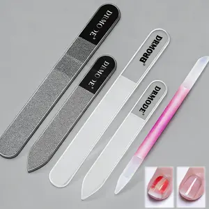 DRMODE Daily Glass Nail File 5 Pack Set | Essential Home Nail Care for Shaping, Shining & Exfoliating Nails Easily