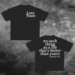 Cotton Love Yourz Lyrics Graphic t-Shirt VERSION 2, J Cole T-shirt, Cotton tshirt swap