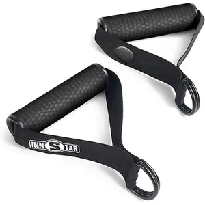 Handles Gym Equipment, Heavy Exercise Handles with Solid ABS Core Grips, D Handle  Attachment,  Machine Handles, Gym Handles for Cables