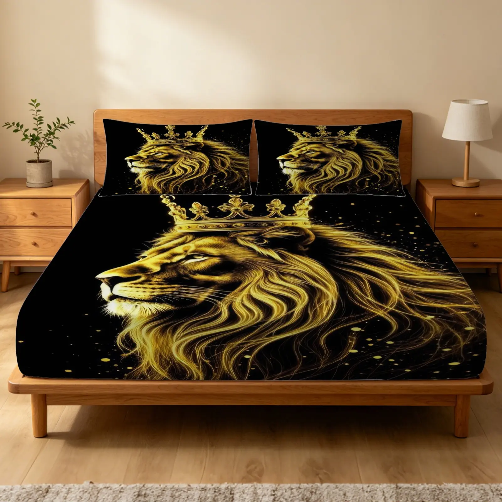 3pcs Tribal Totem Print Comfy Bedding Set , Pillowcases Sold Without Pillows，Ultra-Soft Microfiber Deep-Pocket Fitted Sheet，Breathable Sheets, Wrinkle-Resistant Bedding Set—the Perfect Choice for Creating a Personalized Sleep Space