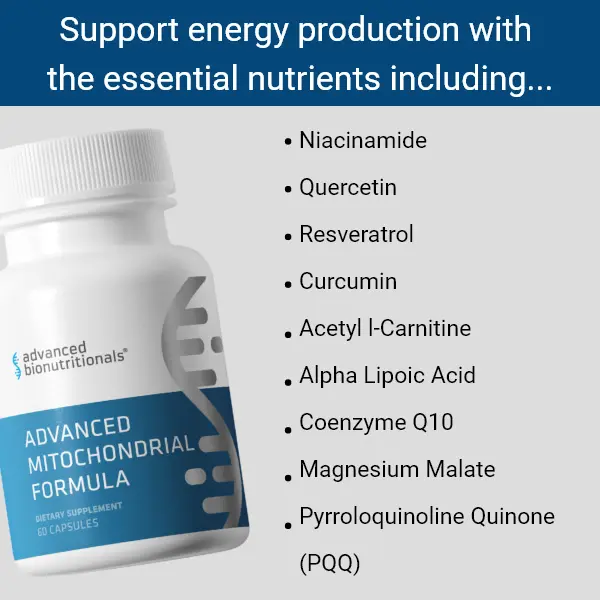 Advanced Bionutritionals Advanced Mitochondrial Formula - Premium Energy &  Mito Support with Niacinamide CoQ10 & PQQ - 30 Servings - TikTok Shop